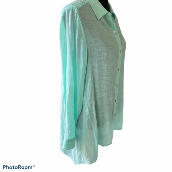 💚CHICO’S SEA FOAM GREEN TOP💚 - Picture 5 of 9